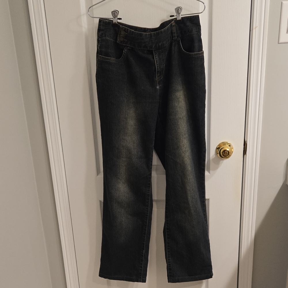 Smart Set Women's Straight Leg Jeans - Dark Wash